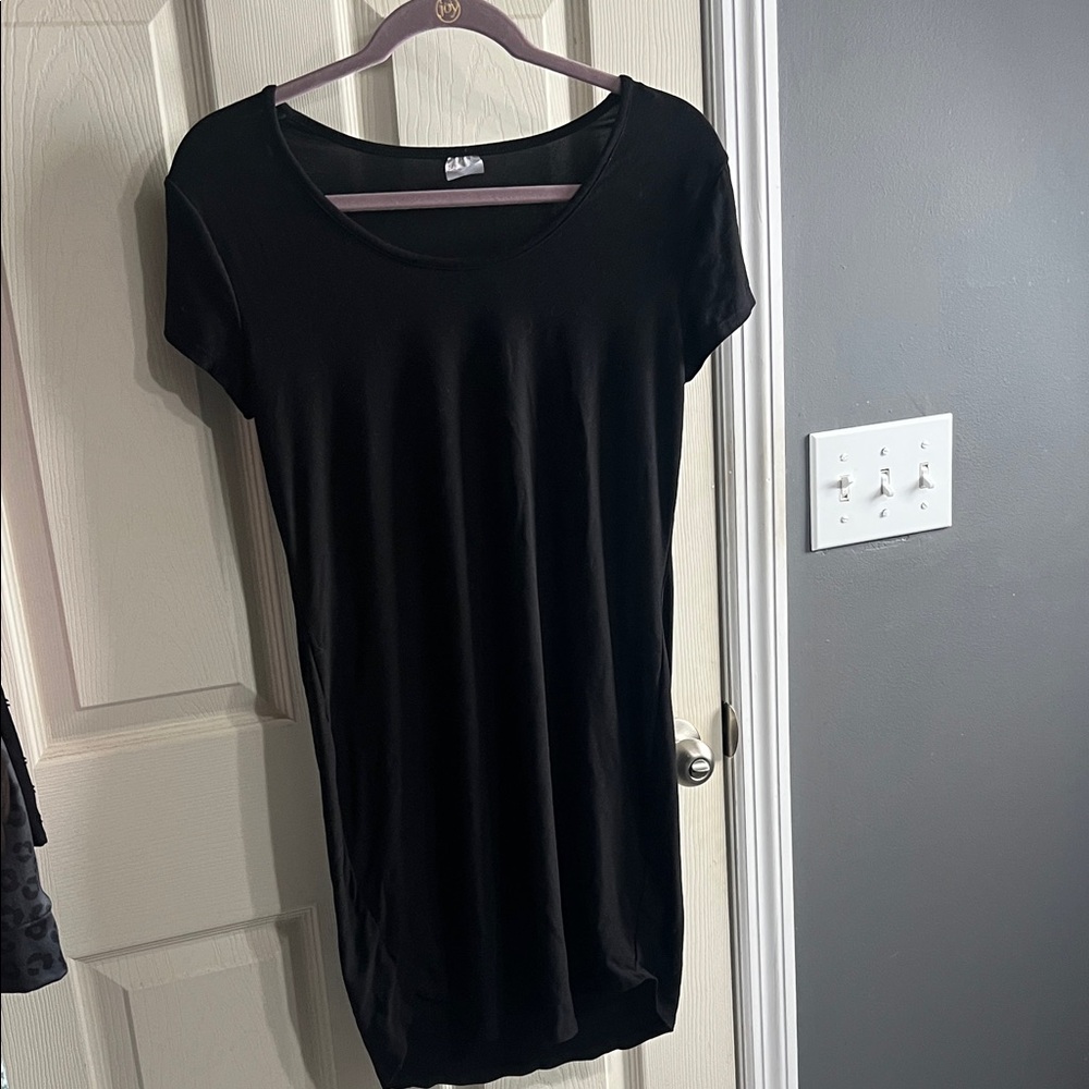 No Boundaries Black Short Sleeve Dress